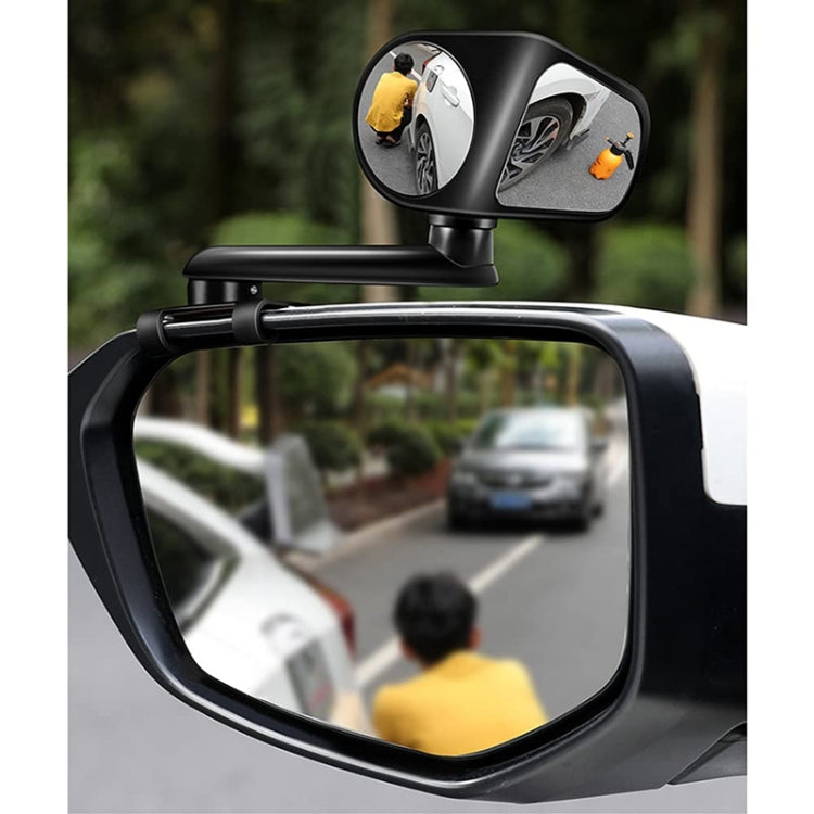 Car Auxiliary Mirror Multi-Function Wide-Angle Rear View Reversing Mirror(White Left) - HoMEdemic™ 