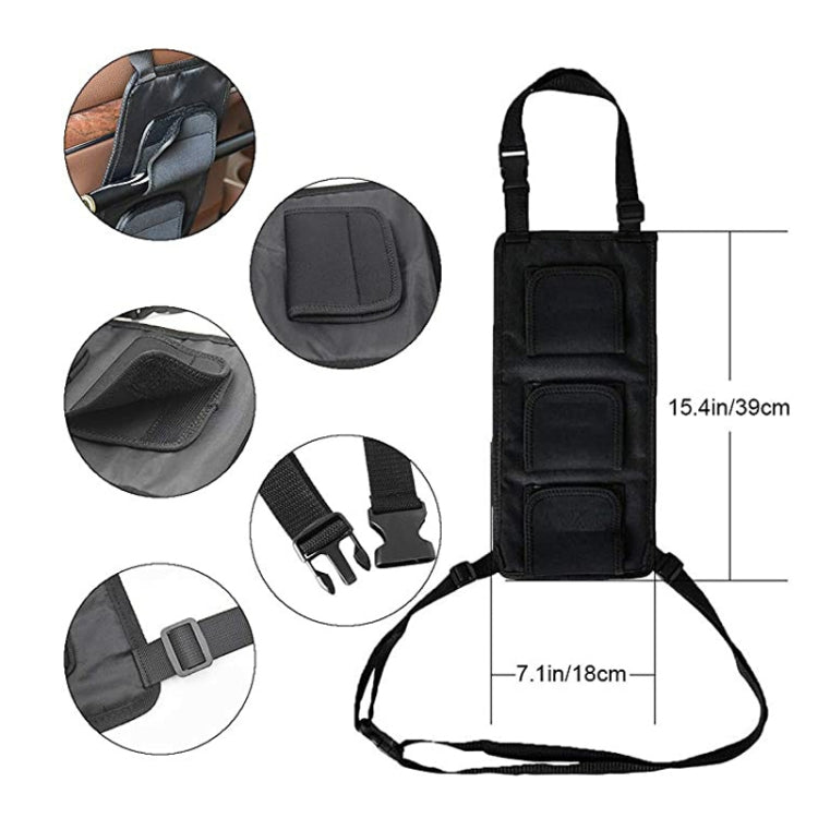 Car Back Seat Fishing Rod Strap Fixed Storage Bag(Black) - HoMEdemic™ 