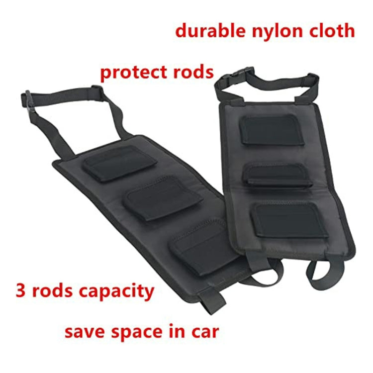 Car Back Seat Fishing Rod Strap Fixed Storage Bag(Black) - HoMEdemic™ 