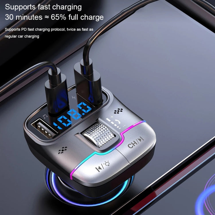 Car Bluetooth MP3 Player Fast Charging Charger(Black) - HoMEdemic™ 