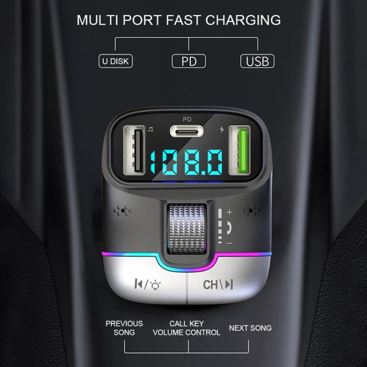 Car Bluetooth MP3 Player Fast Charging Charger(Black) - HoMEdemic™ 