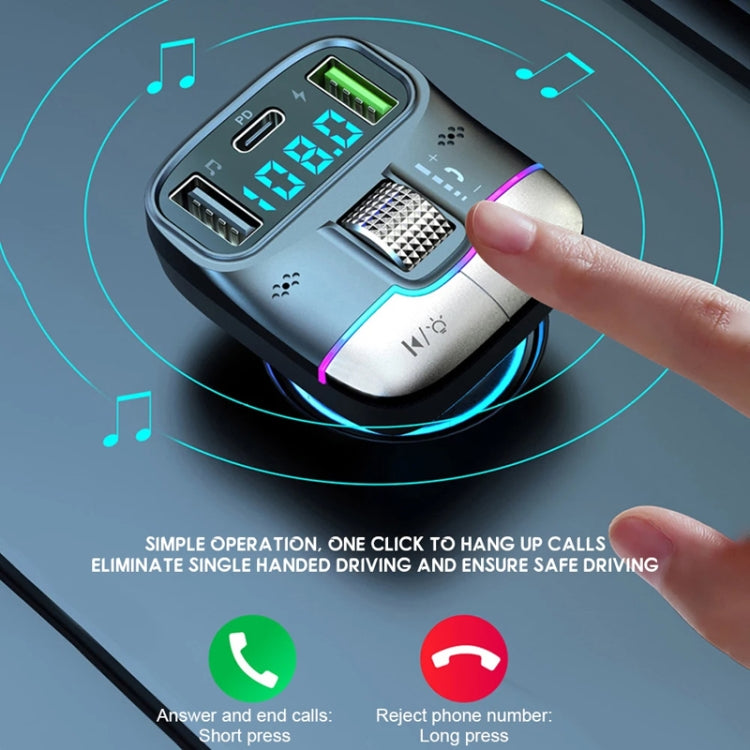 Car Bluetooth MP3 Player Fast Charging Charger(Black) - HoMEdemic™ 