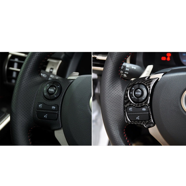 Car Carbon Fiber Steering Wheel Button Decorative Sticker for Lexus IS250 NX200 200t 300h 2013-2020, A Style - HoMEdemic™ 