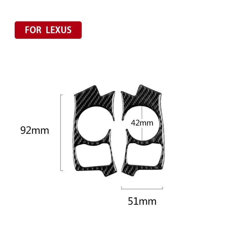 Car Carbon Fiber Steering Wheel Button Decorative Sticker for Lexus IS250 NX200 200t 300h 2013-2020, B Style - HoMEdemic™ 