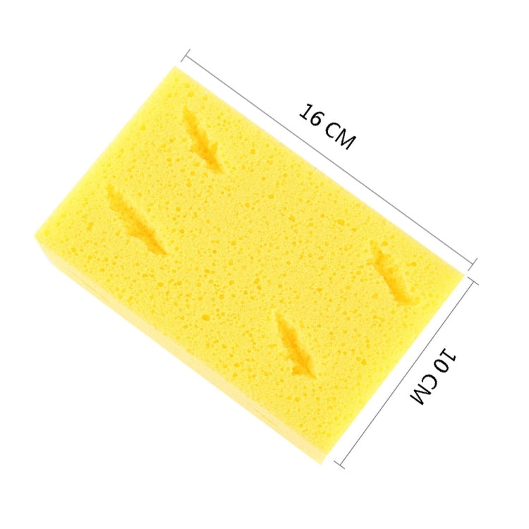 Car Care Wear-resistant Brown Soft Sponge Car Wash Cleaning Pad(Yellow), 5 PCS Wash Cleaning Pad(Yellow) - HoMEdemic™ 