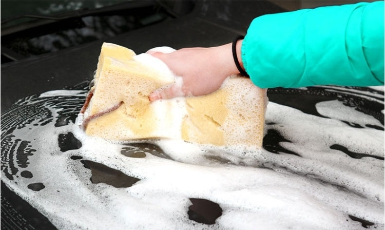 Car Care Wear-resistant Brown Soft Sponge Car Wash Cleaning Pad(Yellow) - HoMEdemic™ 