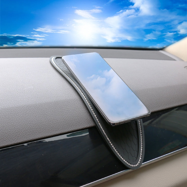 Car Center Console Ornaments Oval Anti-slip Mat, Style: Without Diamond - HoMEdemic™ 