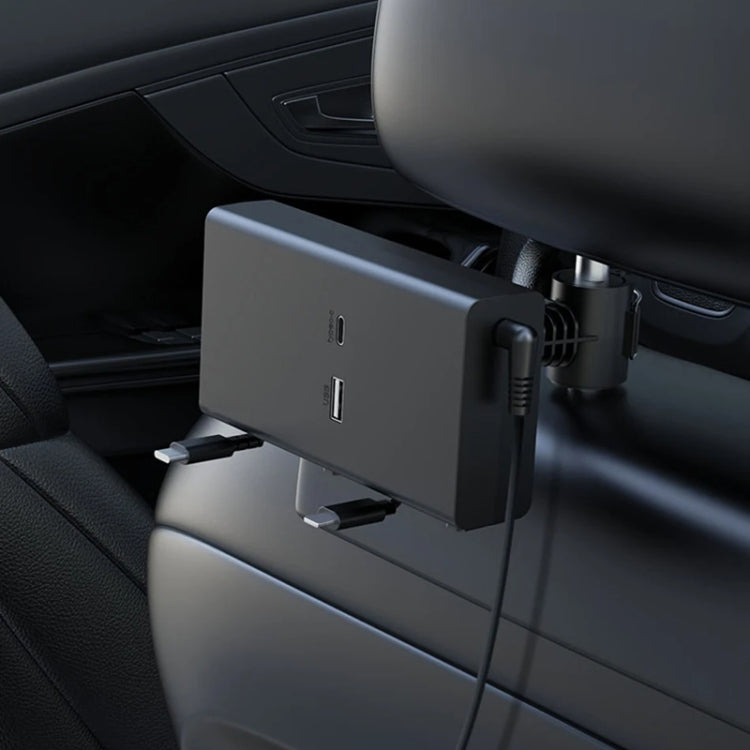 Car Cigarette Lighter Rear Seat Retractable Dual-Wire Charger(Black) - HoMEdemic™ 