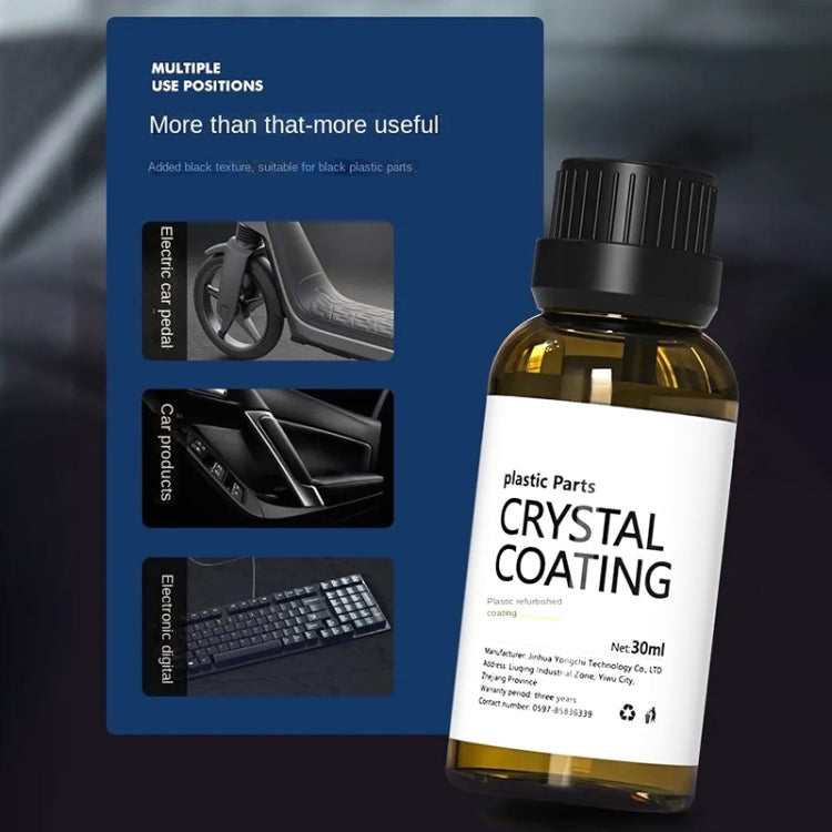 Car Crystal Plating Plastic Refurbishment Fluid, Capacity: 30ml, 30ml Plastic Refurbishment Fluid - HoMEdemic™ 