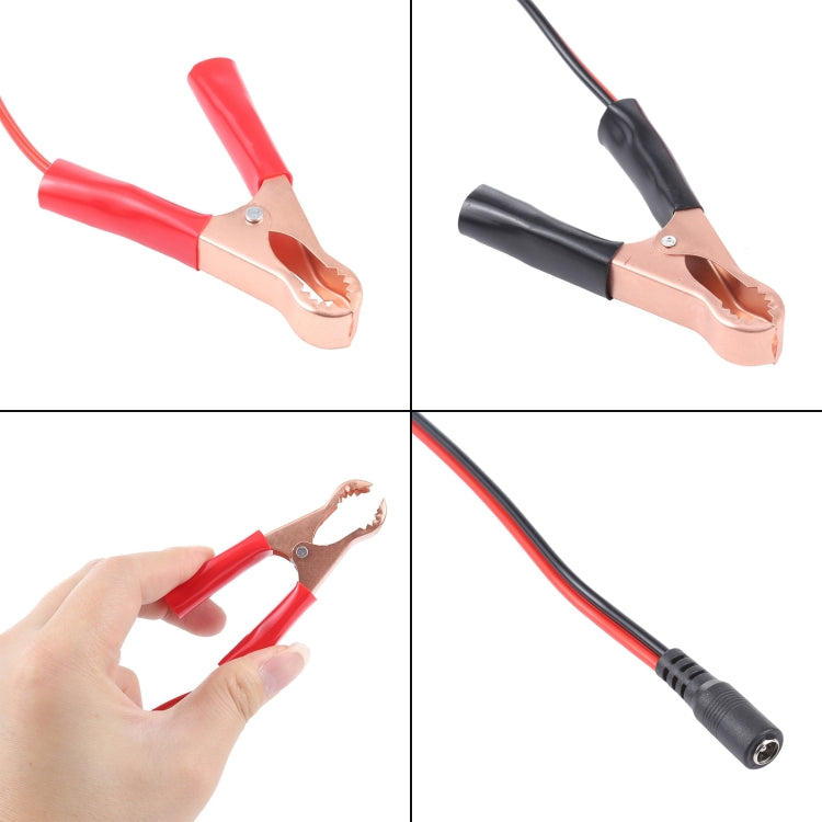 Car DC 5.5x2.1 Interface Crocodile Clip Charging Connection Cable, DC 5.5x2.1 Interface - HoMEdemic™ 