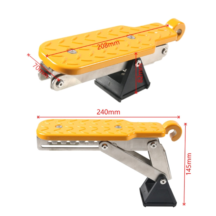 Car Door Aluminum Alloy Foot Pedal(Orange) - HoMEdemic™ 