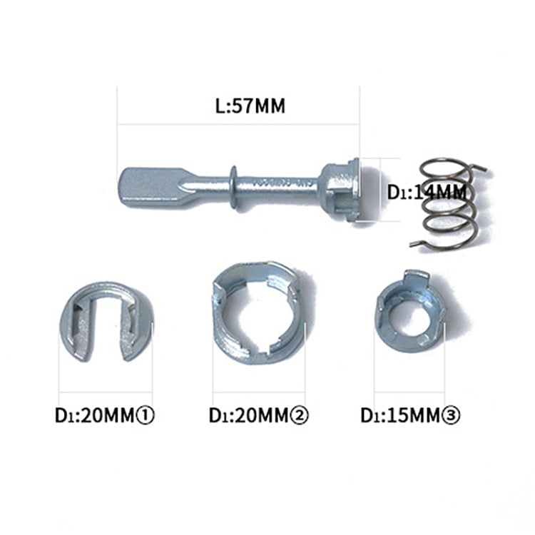 Car Door Lock Cylinder Repair Kit Right and Left 6N0837223A for Volkswagen Polo 6N1-6N2 1994-2001, 6N1-6N2 1994-2001 - HoMEdemic™ 
