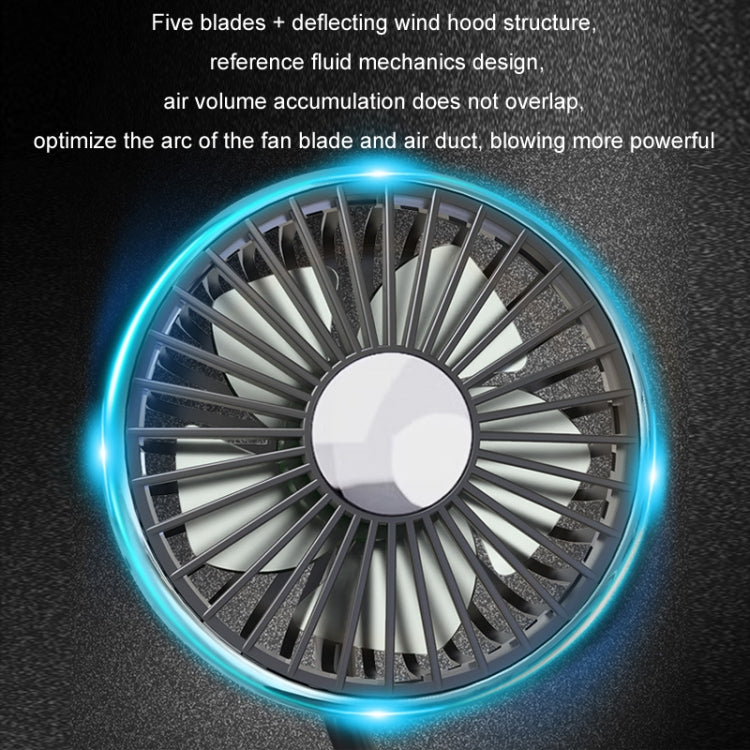 Car Double-head Hose Seat Fan with Light(Black) - HoMEdemic™ 