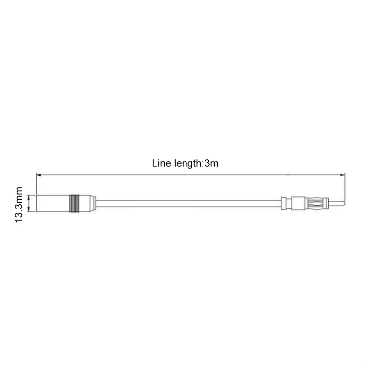 Car Electronic Stereo FM Radio Amplifier Antenna Aerial Extended Cable, Length: 3m, Length: 3m - HoMEdemic™ 