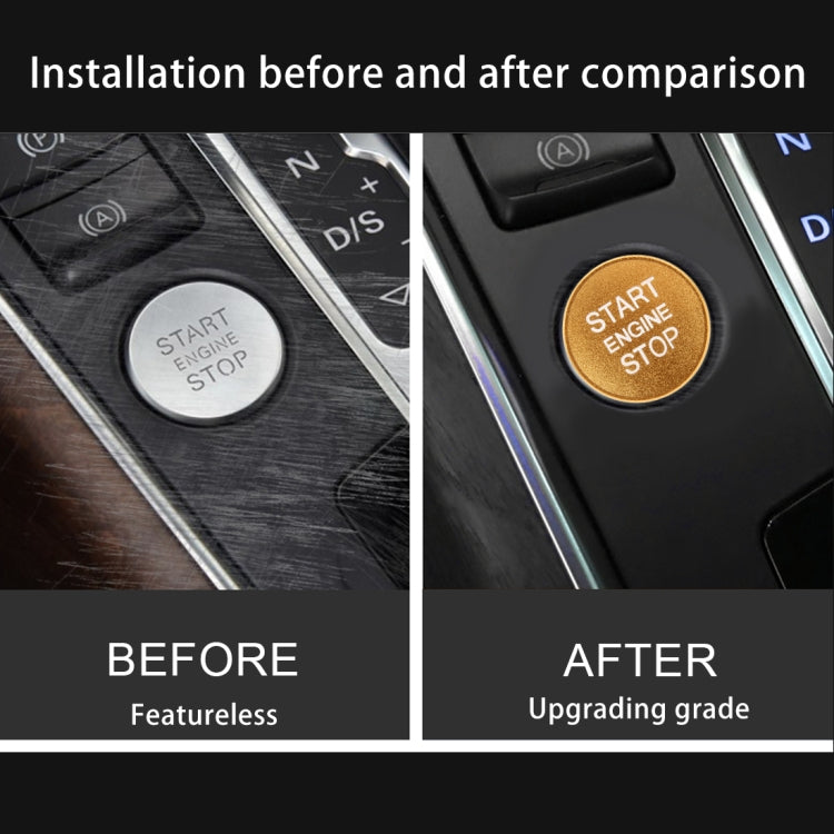 Car Engine Start Key Push Button Cover Trim Aluminum Alloy Sticker Decoration for Audi, For Audi - HoMEdemic™ 