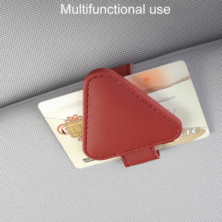 Car Eyeglasses Storage Clip Automobile Sun Visor Sunglasses Carrying Holder(Red) - HoMEdemic™ 