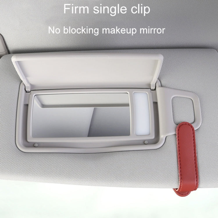 Car Eyeglasses Storage Clip Automobile Sun Visor Sunglasses Carrying Holder(Red) - HoMEdemic™ 