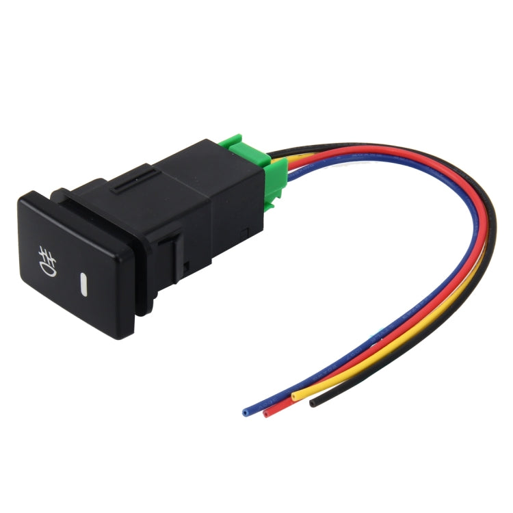 Car Fog Light Lamp Indicator 5 PIN On and Off Button Switch Control 4 Cable Auto Car Fog Light 5 Pin Switch On-Off Button Switch for Toyota, Small Size: 5*2.2*1.7cm, With Cable - HoMEdemic™ 