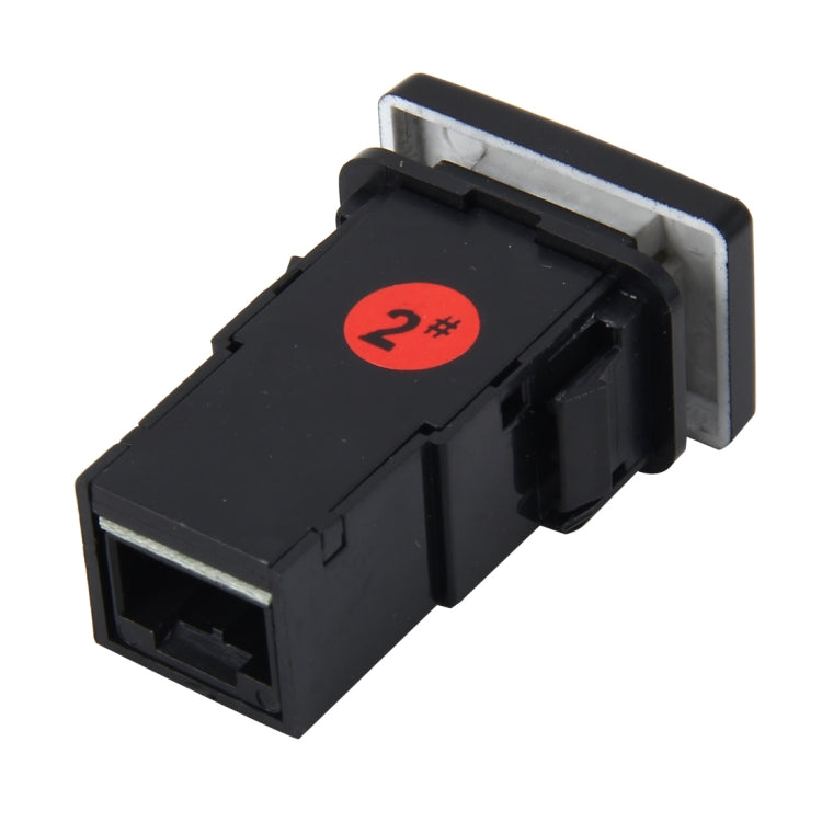 Car Fog Light Lamp Indicator 5 PIN On and Off Button Switch Control 4 Cable Auto Car Fog Light 5 Pin Switch On-Off Button Switch for Toyota, Small Size: 5*2.2*1.7cm, With Cable - HoMEdemic™ 