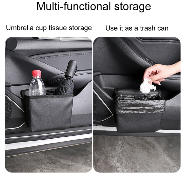 Car Folding Trash Can Multifunctional Seatback Hanging Storage Box(Black) - HoMEdemic™ 