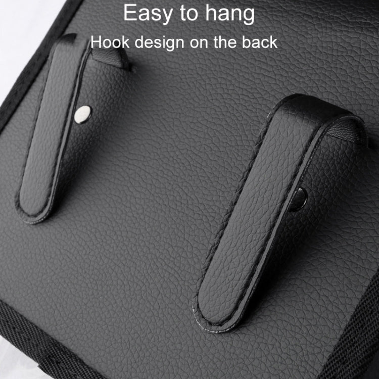 Car Folding Trash Can Multifunctional Seatback Hanging Storage Box(Black) - HoMEdemic™ 