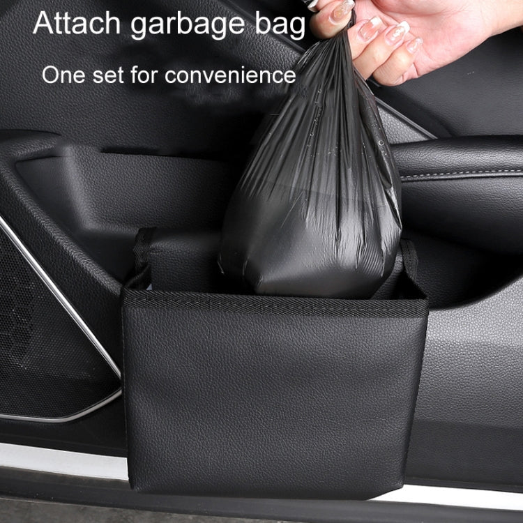 Car Folding Trash Can Multifunctional Seatback Hanging Storage Box(Black) - HoMEdemic™ 