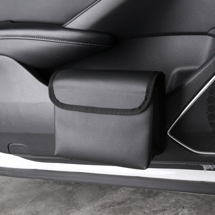 Car Folding Trash Can Multifunctional Seatback Hanging Storage Box(Black) - HoMEdemic™ 
