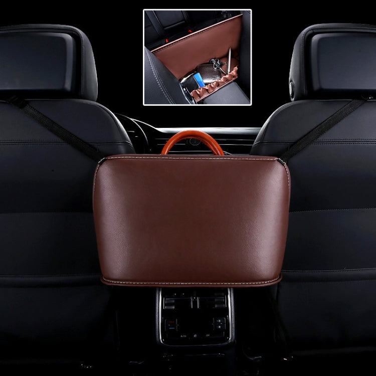 Car Front Seat Hanging Bag Storage Bag, Storage Bag (Black), Storage Bag, Storage Bag (Beige), Storage Bag (Red), Storage Bag (Wine Red), Storage Bag (Brown) - HoMEdemic™ 