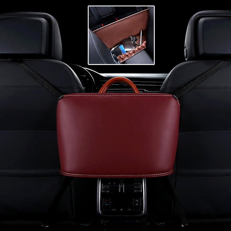 Car Front Seat Hanging Bag Storage Bag, Storage Bag (Black), Storage Bag, Storage Bag (Beige), Storage Bag (Red), Storage Bag (Wine Red), Storage Bag (Brown) - HoMEdemic™ 