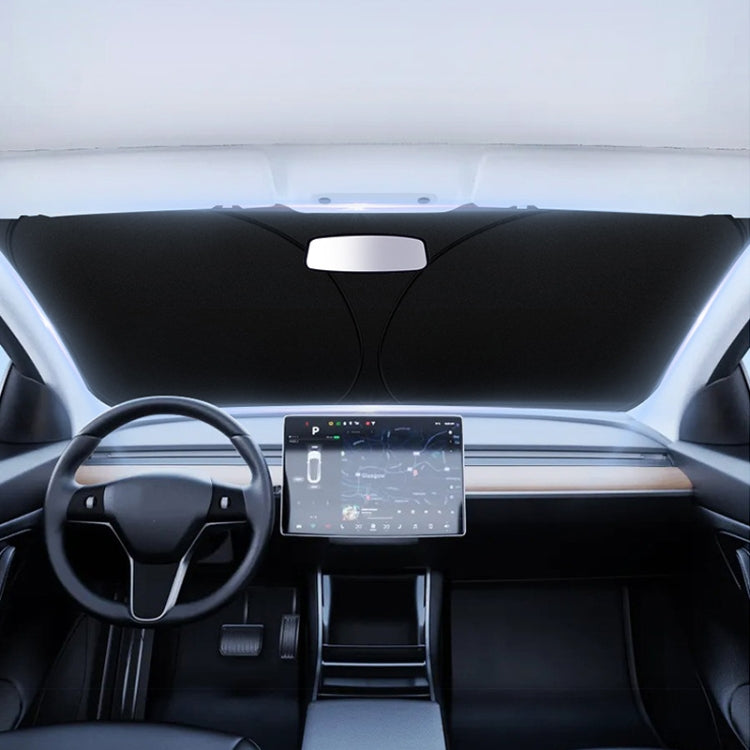 Car Front Windshield Heat Insulation Sun Protection Visor, Specification: Large Front Baffle + 4 Side Baffles - HoMEdemic™ 