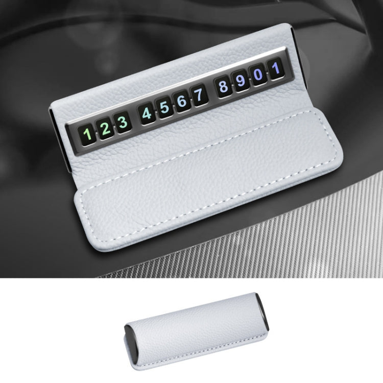Car Front Windshield Temporary Parking Number Plate Interior Decoration(Grey) - HoMEdemic™ 