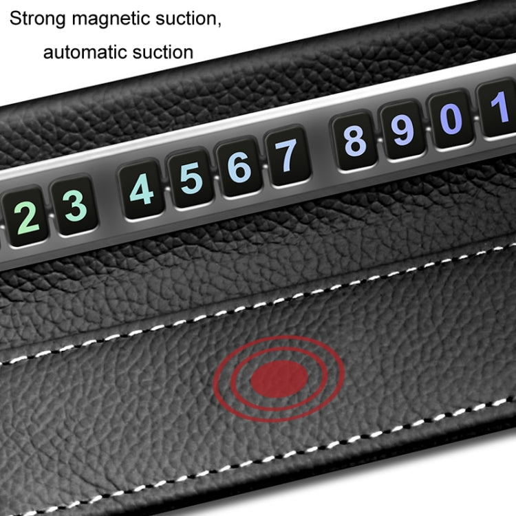 Car Front Windshield Temporary Parking Number Plate Interior Decoration(Grey) - HoMEdemic™ 