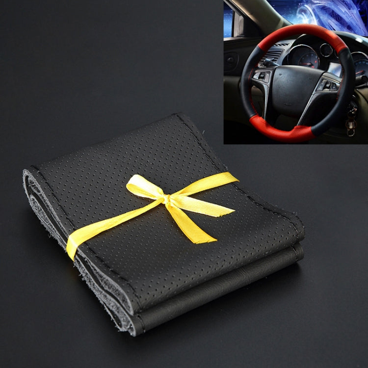 Car Genuine Leather Hand-stitched Adaptation Steering Wheel Cover - HoMEdemic™ 