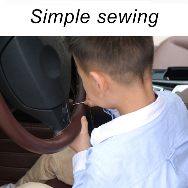 Car Genuine Leather Hand-stitched Adaptation Steering Wheel Cover - HoMEdemic™ 