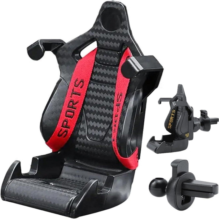 Car Gravity Air Outlet Navigation Mobile Phone Holder(Red Ribbon) - HoMEdemic™ 