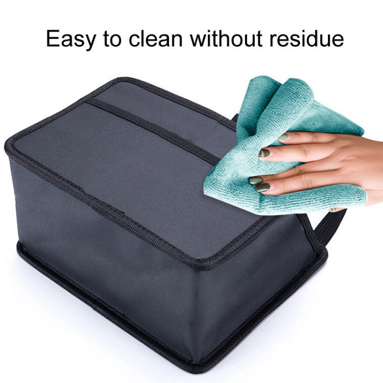 Car Hanging Garbage Bag Multifunctional Folding Storage Box, Model: H611 Woven Pattern - HoMEdemic™ 