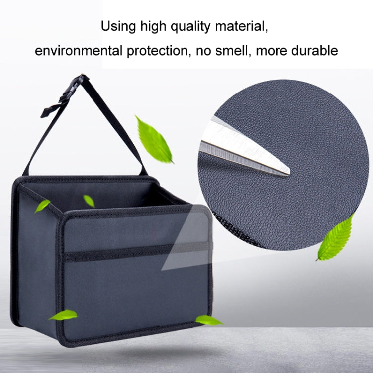 Car Hanging Garbage Bag Multifunctional Folding Storage Box, Model: H611 Woven Pattern - HoMEdemic™ 