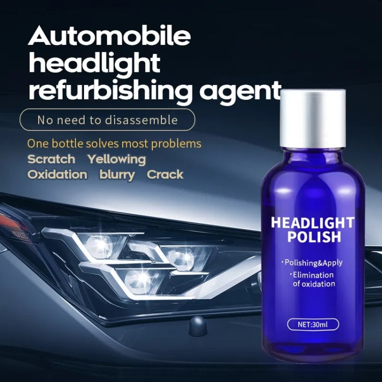 Car Headlight Scratch Yellowing Repair Fluid Set, Capacity: 30ml, 30ml - HoMEdemic™ 