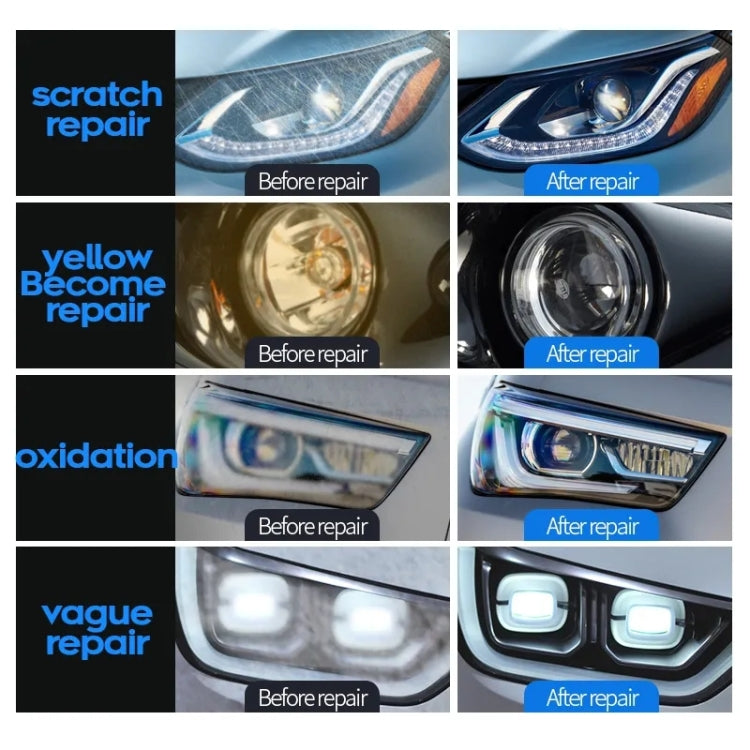 Car Headlight Scratch Yellowing Repair Fluid Set, Capacity: 30ml, 30ml - HoMEdemic™ 