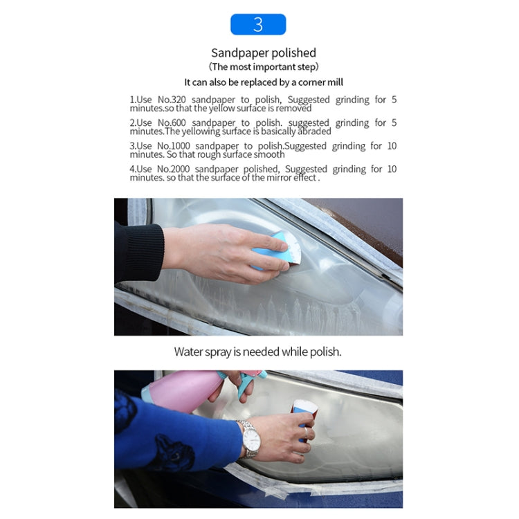 Car Headlight Scratch Yellowing Repair Fluid Set, Capacity: 30ml, 30ml - HoMEdemic™ 