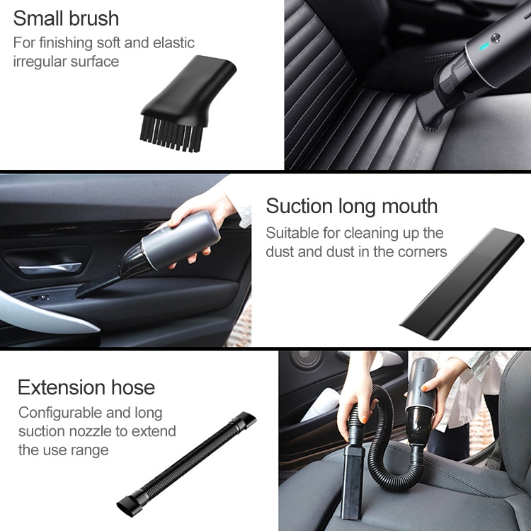 Car / Household Wireless Portable 90W Handheld Powerful Vacuum Cleaner, Navy Blue - HoMEdemic™ 