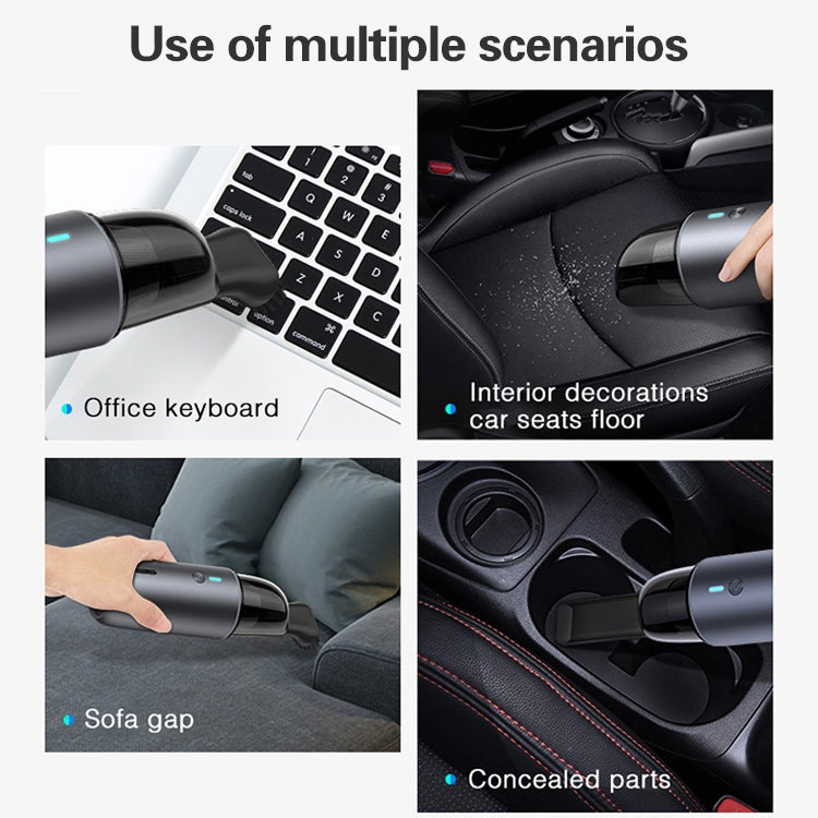 Car / Household Wireless Portable 90W Handheld Powerful Vacuum Cleaner, Navy Blue - HoMEdemic™ 