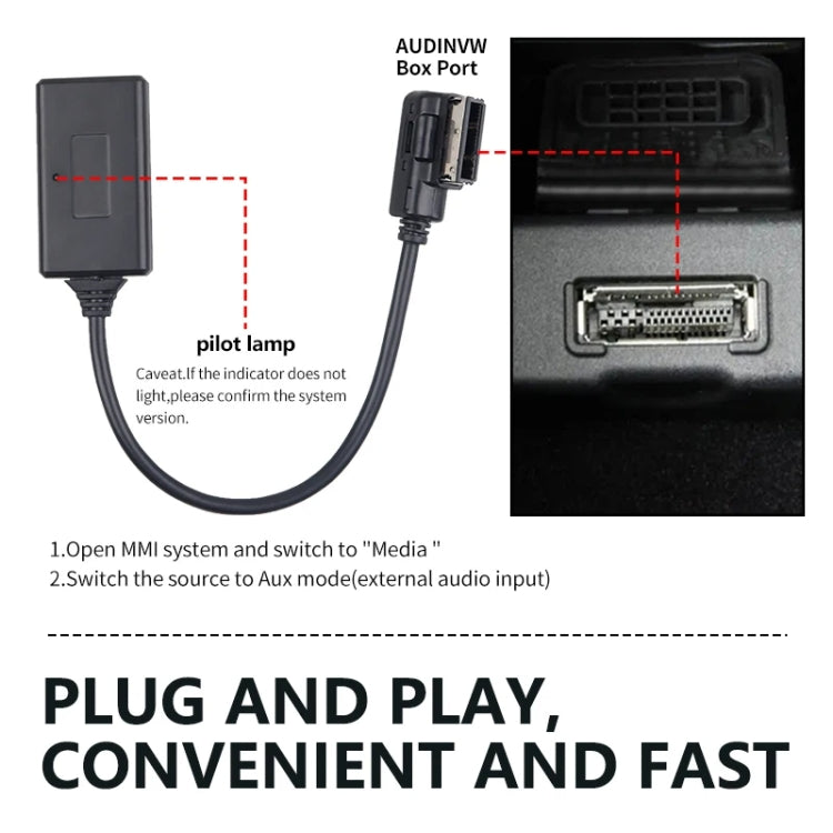 Car MMI 3G AMI Bluetooth Audio Cable Wiring Harness for Audi Q5 A5 A7 R7 S5 Q7 A6L A8L A4L, For Audi A6L / A8L - HoMEdemic™ 