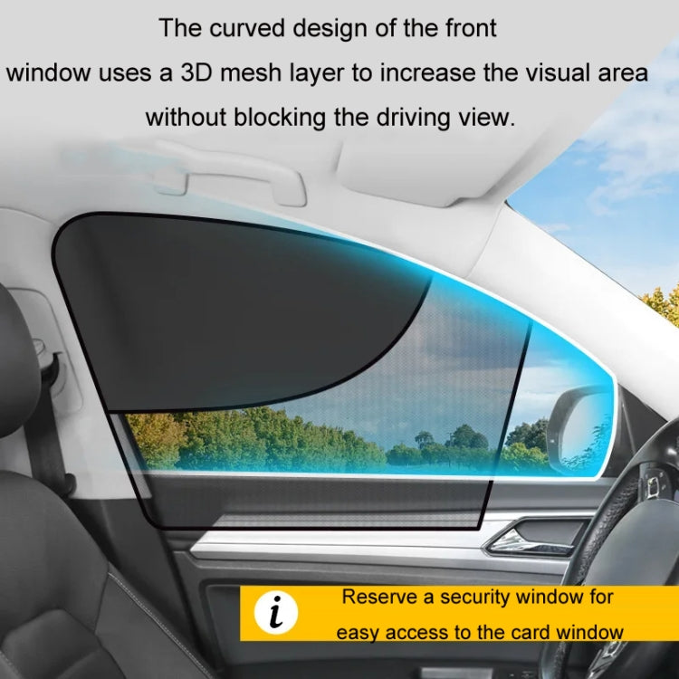 Car Magnetic Summer Sun Protection Insulating Privacy Curtain, Specification: Co-pilot Arc - HoMEdemic™ 