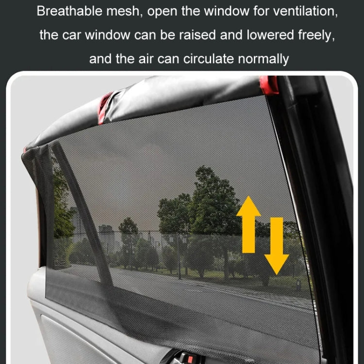 Car Magnetic Summer Sun Protection Insulating Privacy Curtain, Specification: Rear Window Square - HoMEdemic™ 