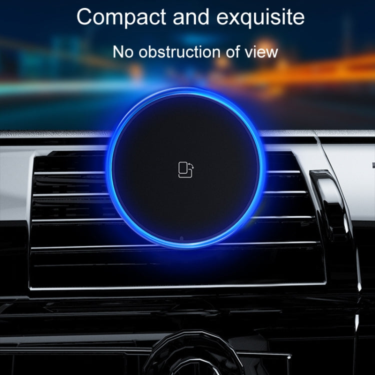 Car Magnetic Wireless Charging Cell Phone Holder With Ambient Light, Style: Blue Light - HoMEdemic™ 