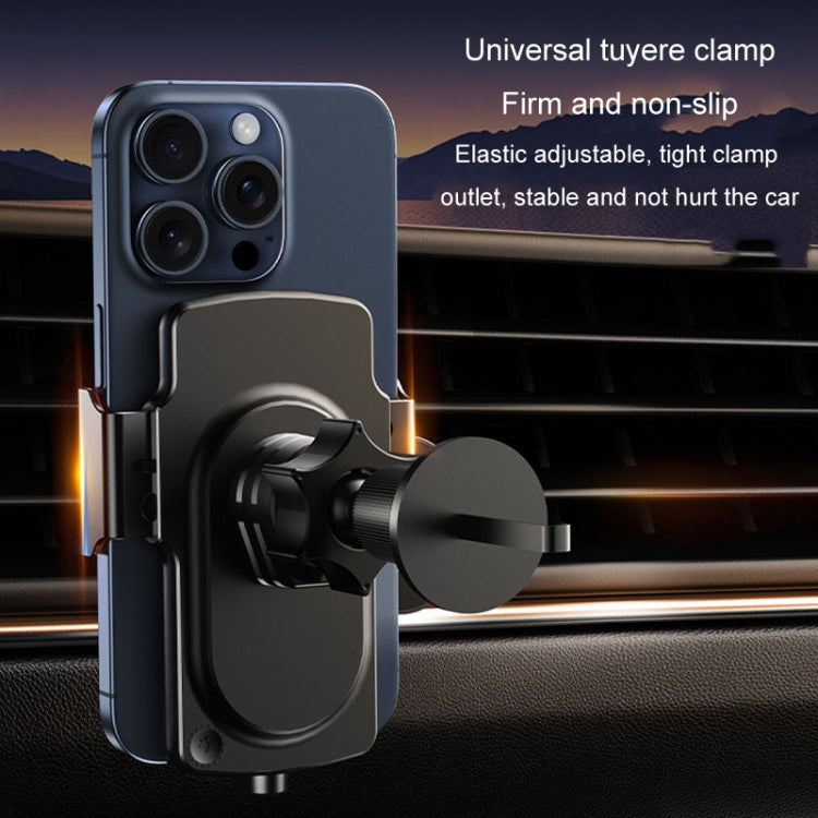 Car Magsafe Wireless Charger Transparent Induction 120W Fast Charging Universal Mobile Phone Bracket(Black) - HoMEdemic™ 