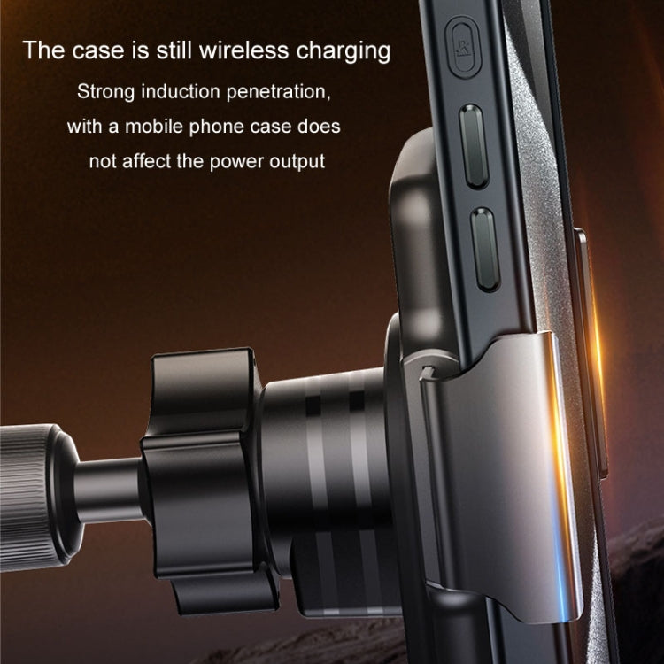 Car Magsafe Wireless Charger Transparent Induction 120W Fast Charging Universal Mobile Phone Bracket(Black) - HoMEdemic™ 