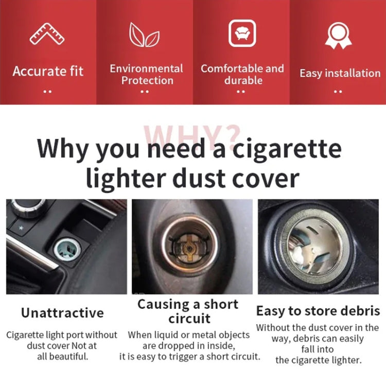 Car / Motorcycle Metal Cigarette Lighter Dust Cover - HoMEdemic™ 