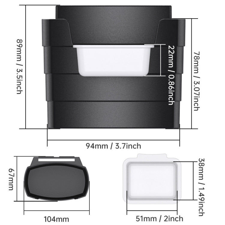 Car-Mounted French Fries Cup Holder Storage Box Multifunctional Trash Can, Model: SD-1019 - HoMEdemic™ 